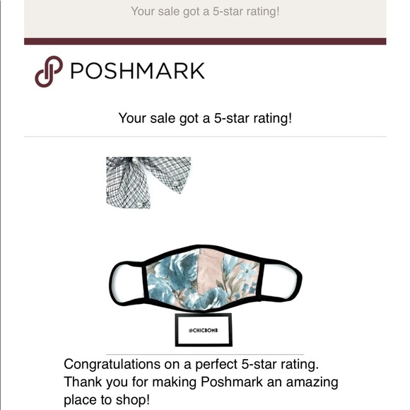 BLUSH FLORAL CLOTH FACE MASK WITH INSERT SLOT - Picture 5 of 5